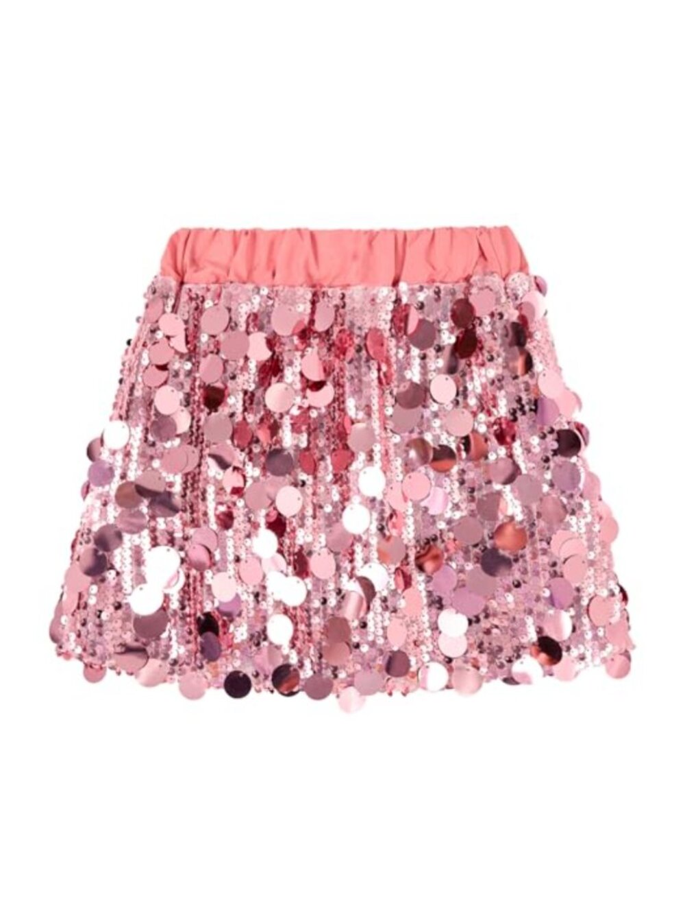 Girls Sequin Skirt Sparkly Toddler Kids Glitter Pencil Skirt Elastic Waist Party